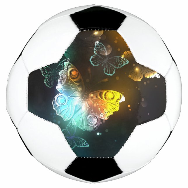 Bola De Futebol Borboletas luminosas e borboletas noturnas (Frente)