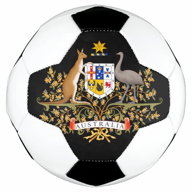 Bola De Futebol brasão de armas da Austrália (Frente)