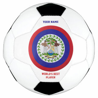 Bola De Futebol Brasão de Armas da Bandeira de Belize