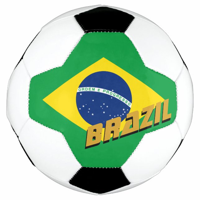 Bola De Futebol Brasil: Bandeira do Brasil / Esportes (Frente)