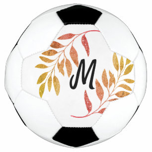 Bola De Futebol brilho verde-alaranjado vermelho adicione nosso no