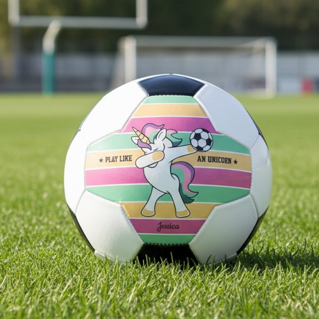 Bola De Futebol Brincar como e Unicorn Retro Soccer Unicorn (Criador carregado)