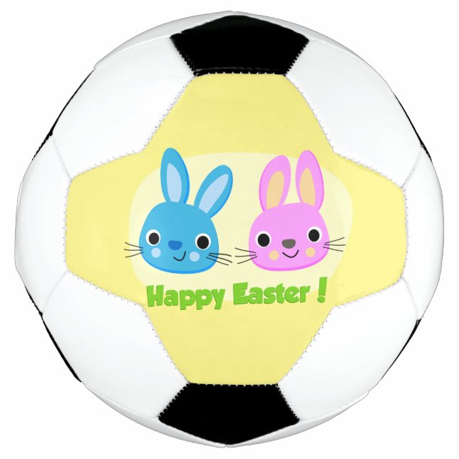 BOLA DE FUTEBOL BUNNIES "FELZ PASCOA" (Frente)