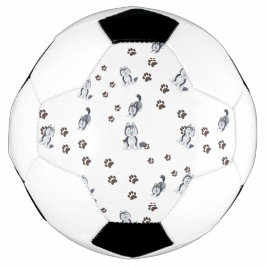 Bola De Futebol Cachorro Cachorro Cachorro Siberiano - Pata-Cachor