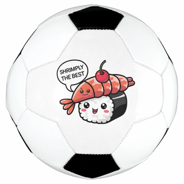 Bola De Futebol camarão o melhor sushi kawaii (Frente)
