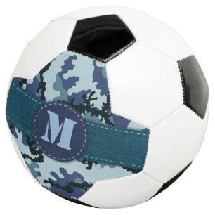 Bola De Futebol camuflagem do marinho
