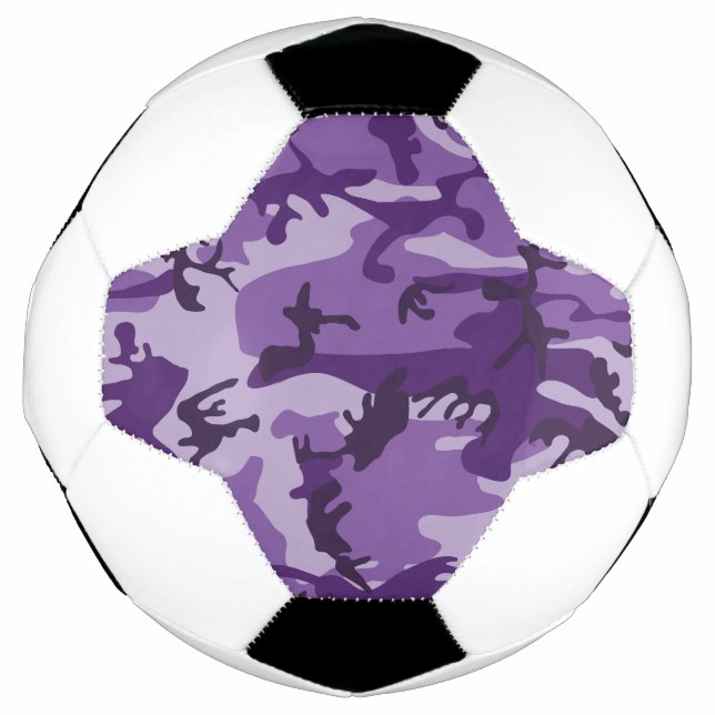 Bola De Futebol Camuflagem Roxa, Militares, Exército (Frente)