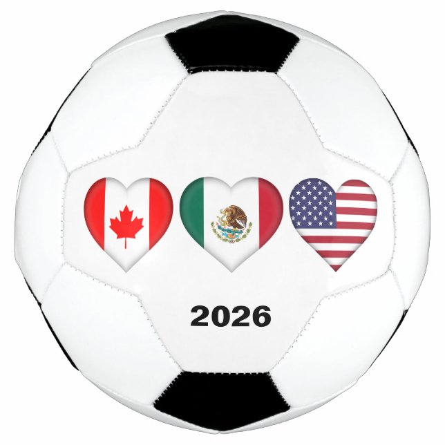 Bola De Futebol Canadá México EUA hospedando o Futebol Tournament  (Frente)