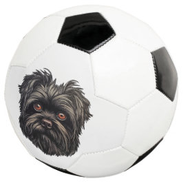 Bola De Futebol Cão Negro Affenpinscher