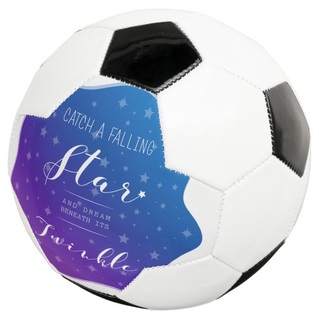 Bola De Futebol Capturar uma estrela em queda (Três quartos)