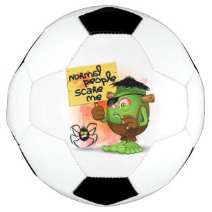 Bola De Futebol Caráter Frankenstein 'Normal Pessoas Scare Me'