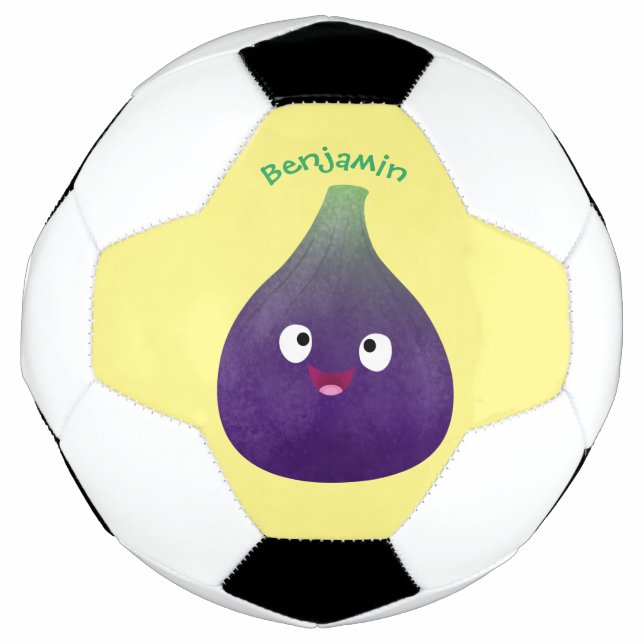Bola De Futebol Cartografia de fruta roxa e giro, bonita (Frente)