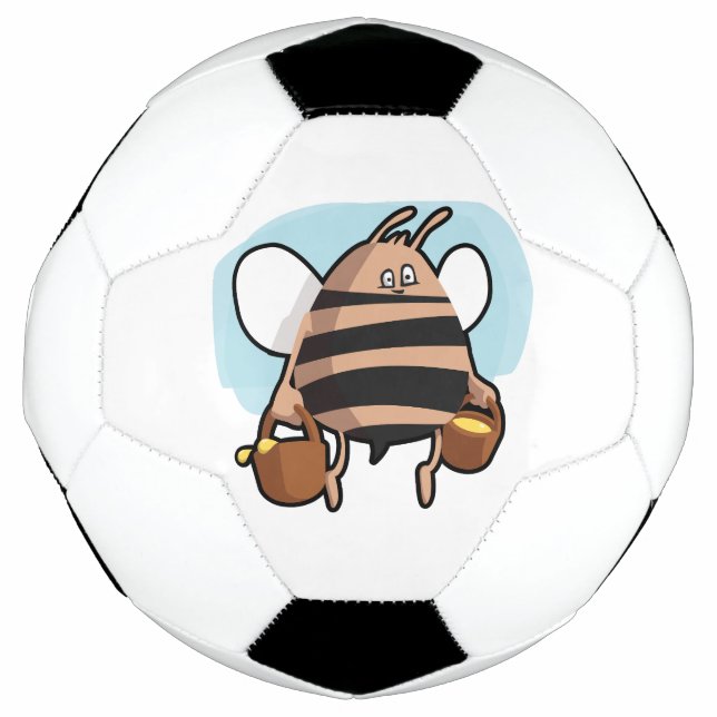 Bola De Futebol Cartoon de abelhas (Frente)