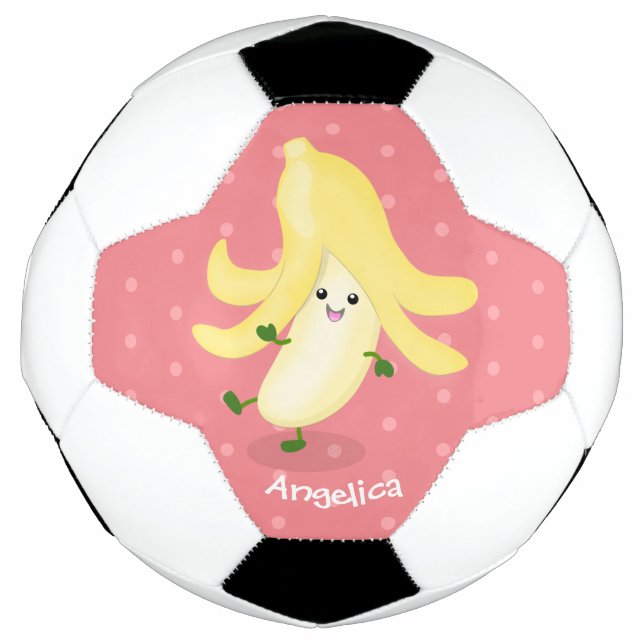 Bola De Futebol Cartoon de banana kawaii (Frente)