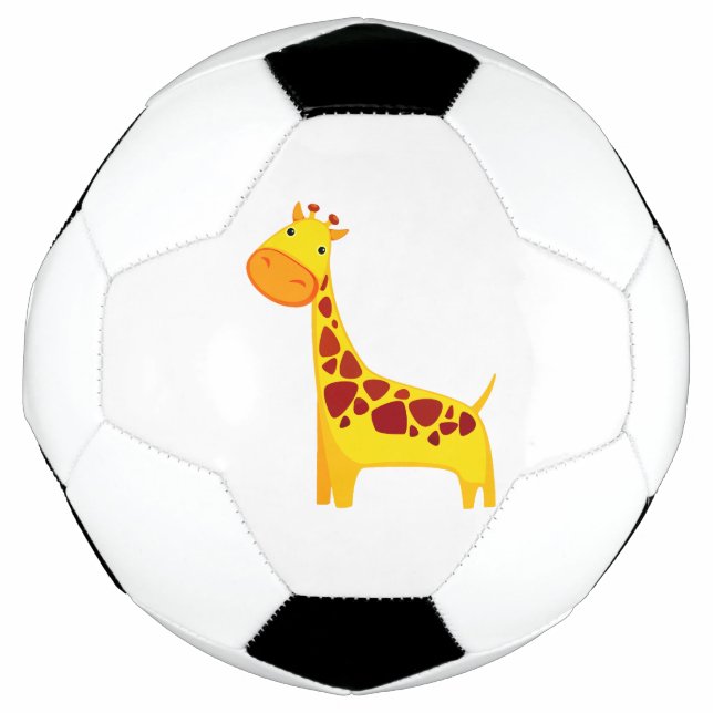 Bola De Futebol Cartoon girafa bonito (Frente)