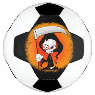 Bola De Futebol Cartoon Grim Reaper