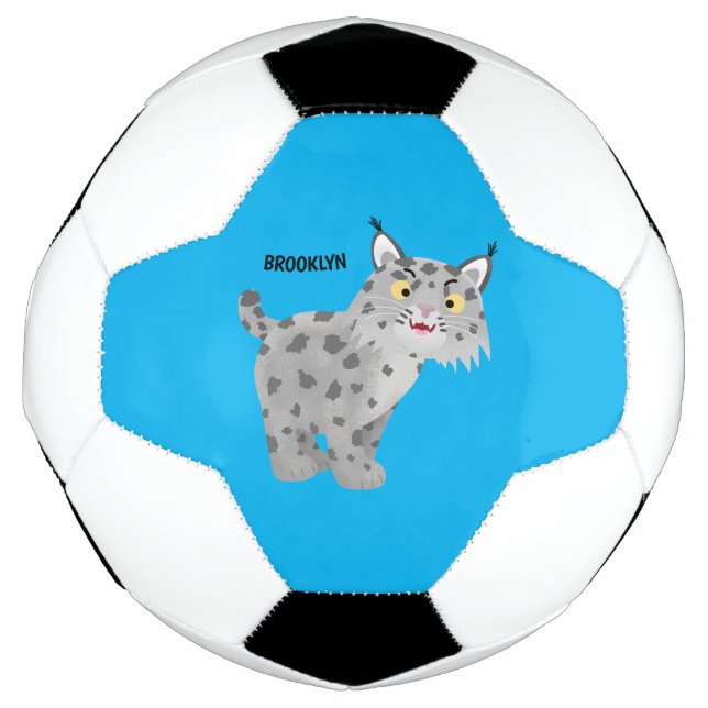 Bola De Futebol Cartoon lince lince de lince (Frente)