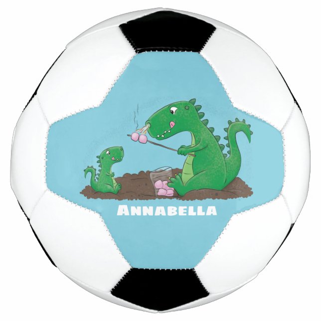 Bola De Futebol Cartoons de marshmallow de dragões-cúpulas (Frente)