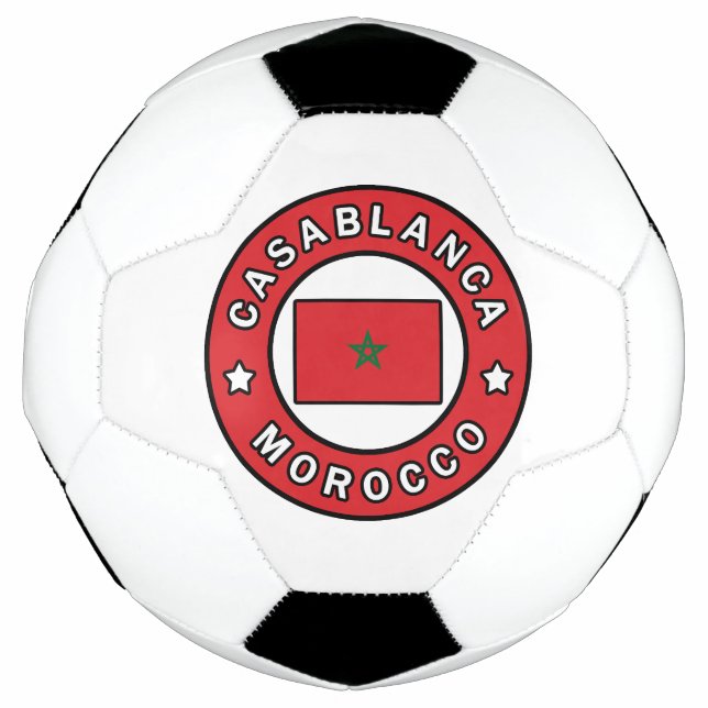 Bola De Futebol Casablanca Marrocos (Frente)