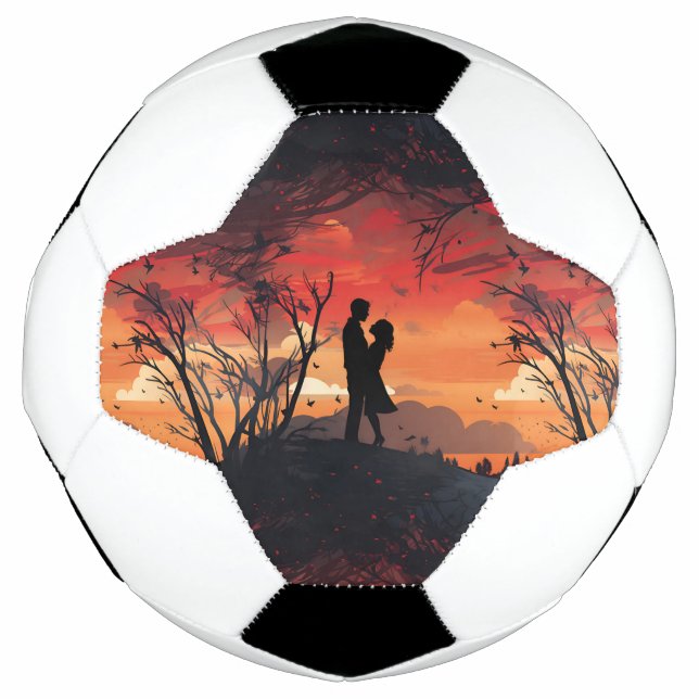 Bola De Futebol Casal Apaixonado  (Frente)