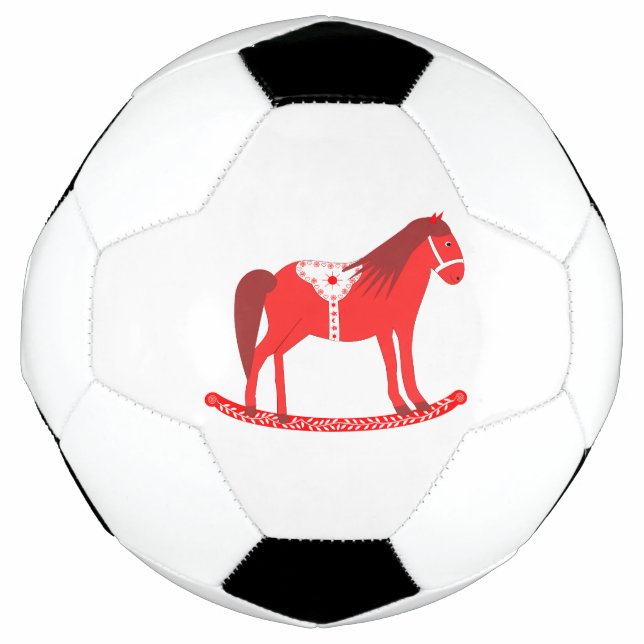 Bola De Futebol Cavalo Rocco de Natal escandinavo (Frente)