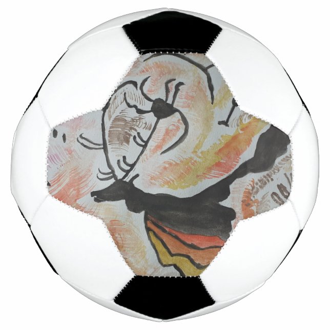 Bola De Futebol Cave Art Abstrato (Frente)