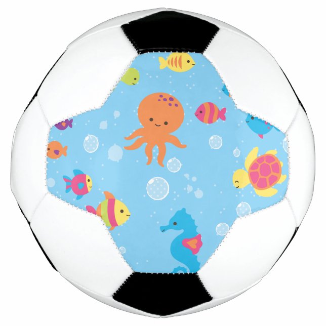 Bola De Futebol Cena Submarina Cuta (Frente)