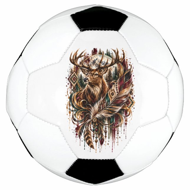 Bola De Futebol Cervo Boho, Sonhando com Cervo (Frente)