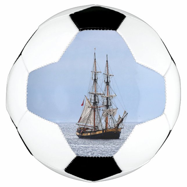 Bola De Futebol Céu Azul de Barcos de Pesca Náuticos (Frente)