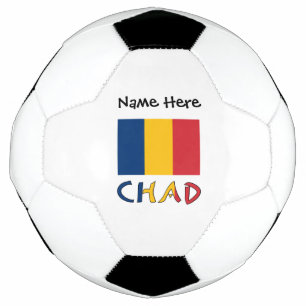 Bola De Futebol Chad Bandeira Chadiana Personalizada