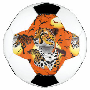 Bola De Futebol Cheetah African Feline Wild Animal