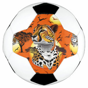 Bola De Futebol Cheetah African Feline Wild Animal