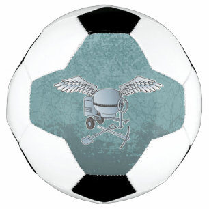 Bola De Futebol Cinza azul de misturador de betão