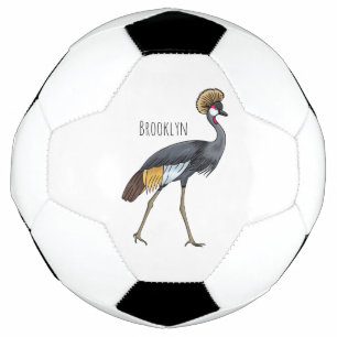 Bola De Futebol Cinza de desenho animado de pássaros com guindaste