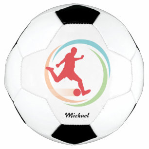 Bola De Futebol Círculo Colorido Personalizado