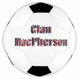 Bola De Futebol Clan Macpherson Tartan Name, Soccerball