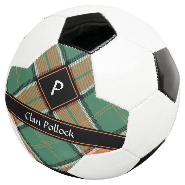 Bola De Futebol Clan Pollock Tartan Soccer Ball (Três quartos)