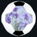 Bola De Futebol Claude Monet - Lilac Irises / Iris Mauves<br><div class="desc">Lilac Irises / Iris Mauves - Claude Monet,  1914-1917</div>
