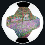 Bola De Futebol Claude Monet - O Jardim do Artista em Giverny<br><div class="desc">Jardim do Artista em Giverny / Le Jardin de l'artiste a Giverny - Claude Monet,  1900</div>