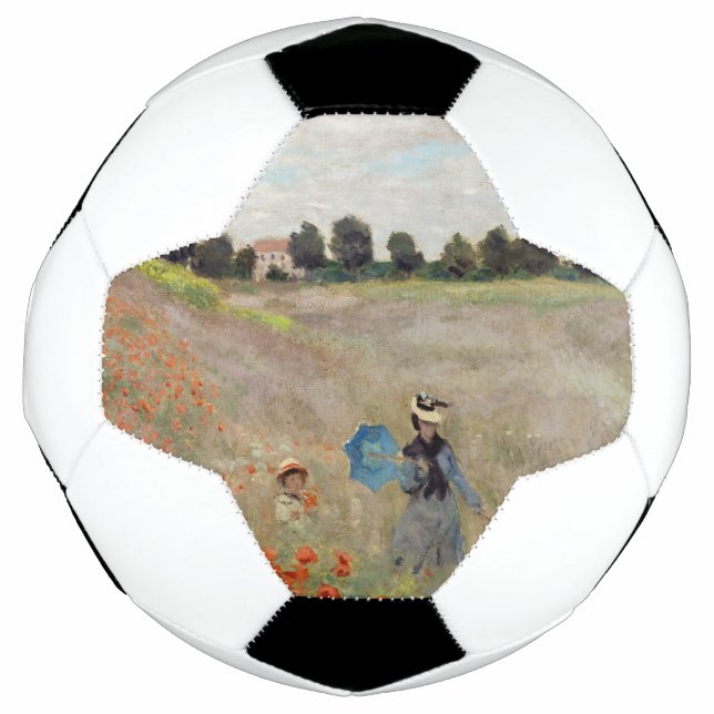 Bola De Futebol Claude Monet - Poppy Field (Frente)