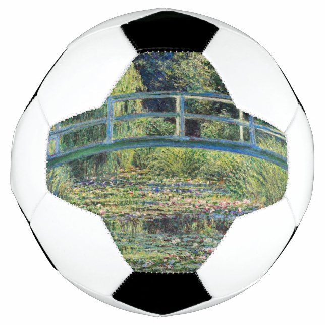 Bola De Futebol Claude Monet - Water Lily Pond & Japanesese Bridge (Frente)