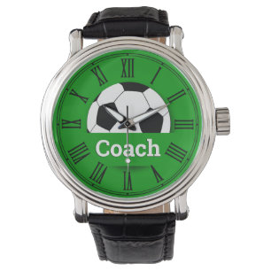 Bola de futebol COACH, relógio de fã de futebol / 