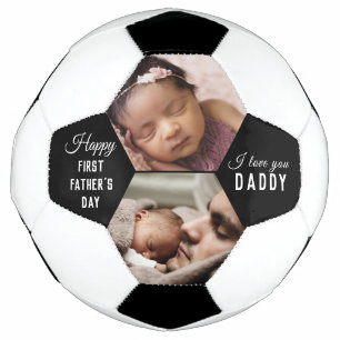 Bola De Futebol Colagem de Fotografias Bebê 2 do Primeiro Dia de 