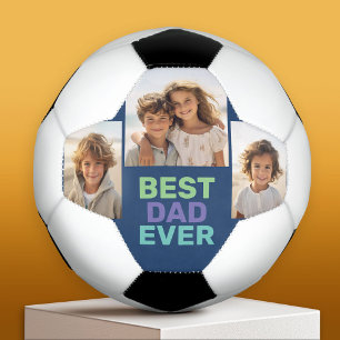 Bola De Futebol Colagem de Fotografias - Melhor Pai de sempre - Az
