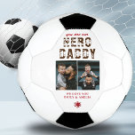 Bola De Futebol Colagem Fotográfica do Dia 2 do Pai do Pai Herói<br><div class="desc">Moderno Você é o nosso Pai Herói a bola de futebol do Dia 2 do Pai. Texto é tipografia de tendências. Bola de futebol personalizada para um pai. Adicione 2 fotos e seus nomes. Você pode mudar pai para pai, Papá, Papá, ... . Presente perfeito para um pai no Dia...</div>