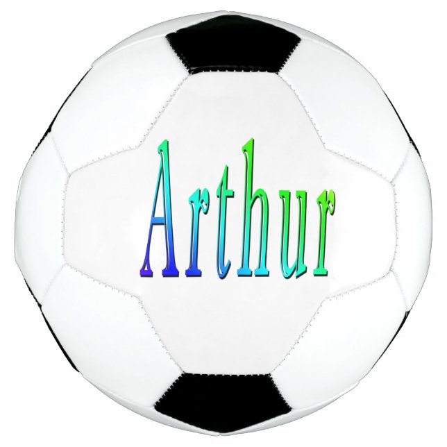 Bola De Futebol Colorida Arthur Name, Soccerball (Frente)