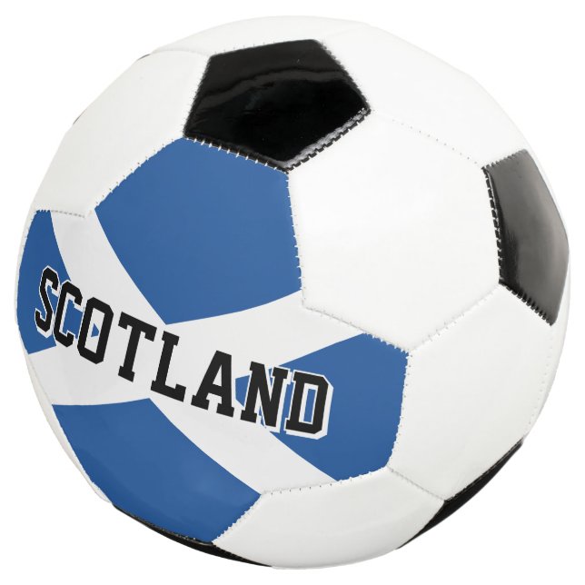 Bola de futebol com a bandeira da Escócia para tor (Três quartos)