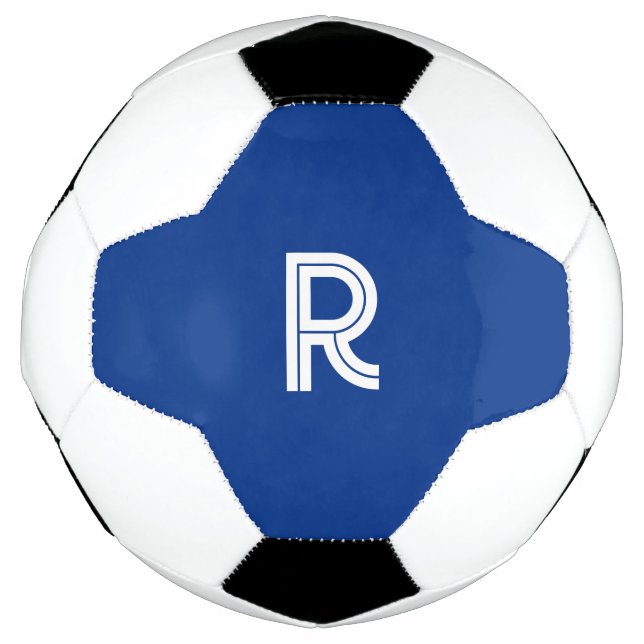 Bola de futebol com azul (Frente)