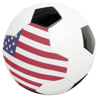 Bola de Futebol com Bandeira Americana
