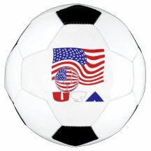Bola de Futebol com Bandeira dos EUA